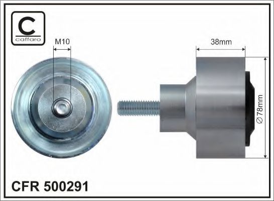 Ролик ремня генератора CAFFARO 500291