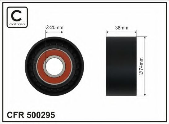 Ролик ремня генератора CAFFARO 500295