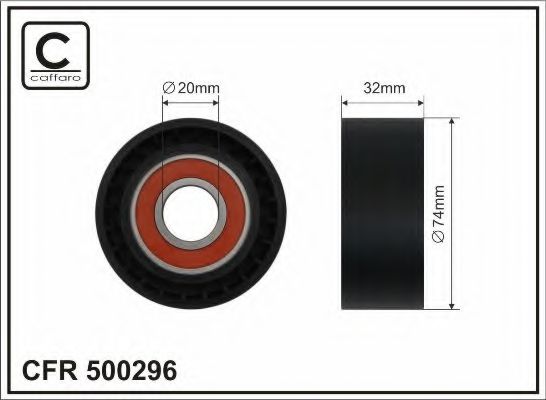 Ролик ремня генератора CAFFARO 500296