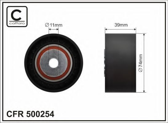 Обводной ролик CAFFARO 500254