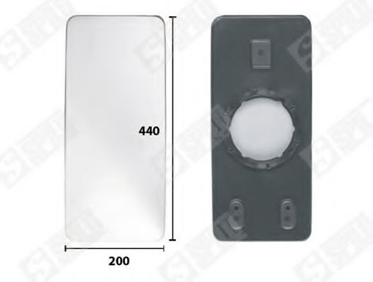 Стекло наружного зеркала IVECO 93193198