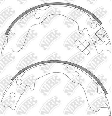 Тормозные колодки барабанные NiBK FN0569