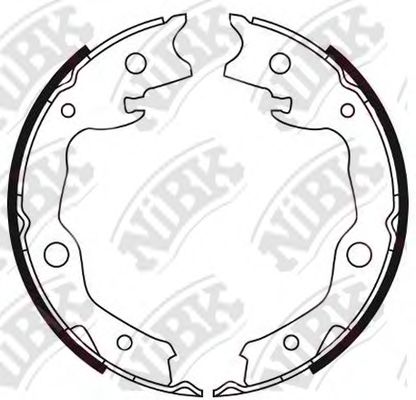 Тормозные колодки барабанные NiBK FN0621