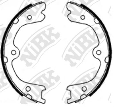 Тормозные колодки барабанные NiBK FN0623