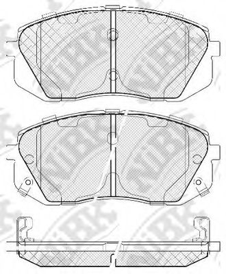 Тормозные колодки NiBK PN0052