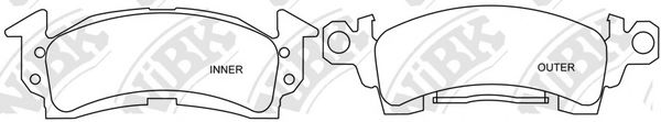 Тормозные колодки nibk PN0404