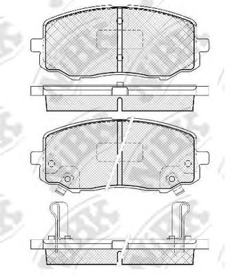 Тормозные колодки NiBK PN0448
