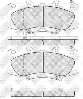 Тормозные колодки NiBK PN0548