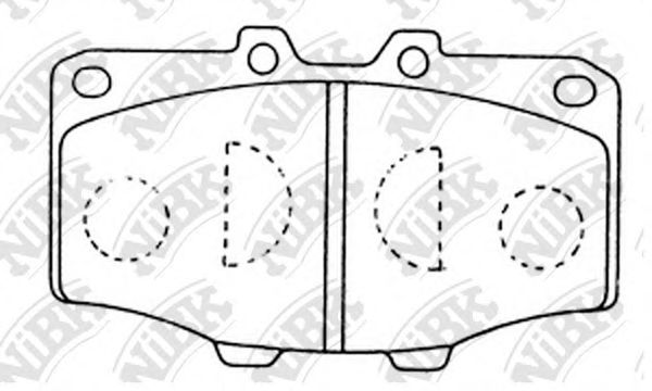Тормозные колодки NiBK PN1086