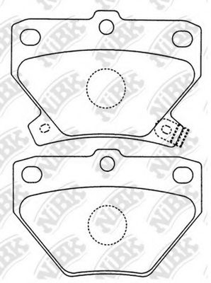 Тормозные колодки NiBK PN1454