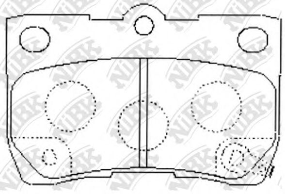 Тормозные колодки NiBK PN1494