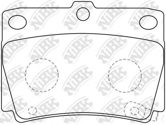 Тормозные колодки NiBK PN3391