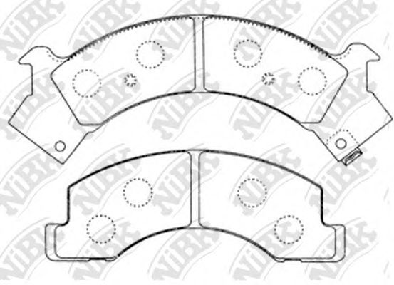 Тормозные колодки NiBK PN4288