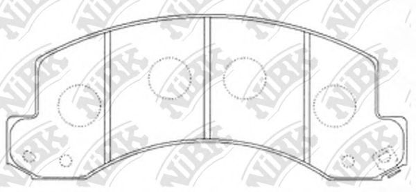 Тормозные колодки NiBK PN4489
