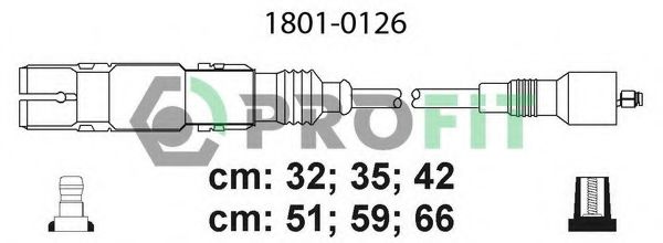 Комплект проводов зажигания PROFIT 1801-0126