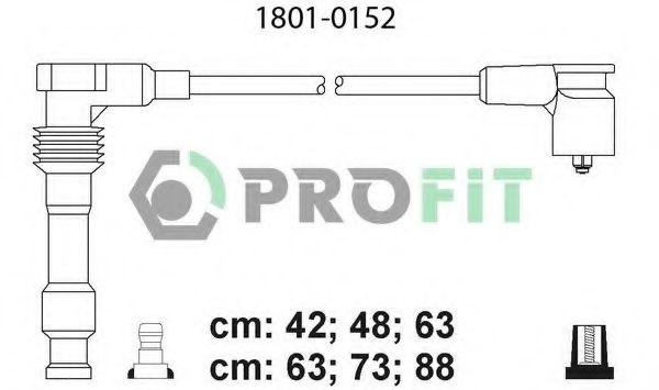 Комплект проводов зажигания PROFIT 1801-0152