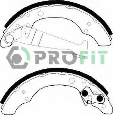 Тормозные колодки барабанные PROFIT 5001-0150