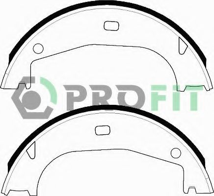 Тормозные колодки барабанные PROFIT 5001-0546