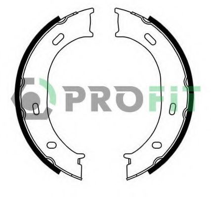 Тормозные колодки барабанные PROFIT 5001-0624