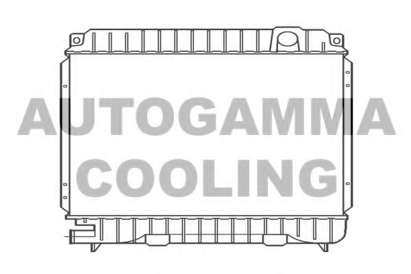 Радиатор охлаждения двигателя autogamma 100084