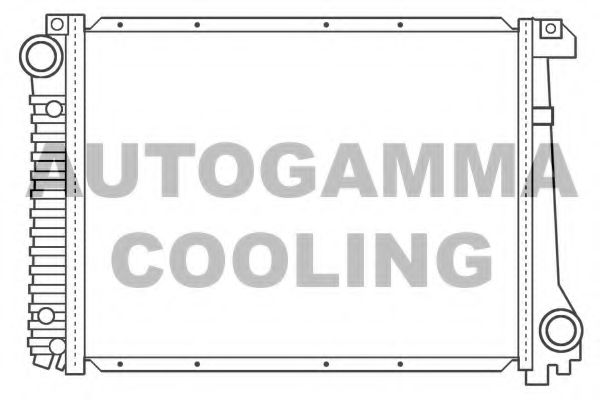 Радиатор охлаждения двигателя autogamma 100103