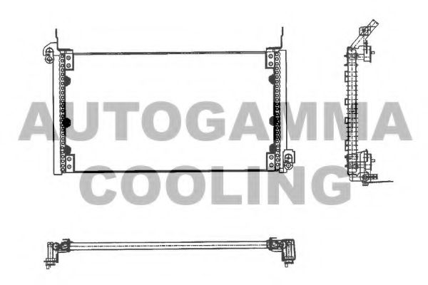 Радиатор кондиционера autogamma 101588
