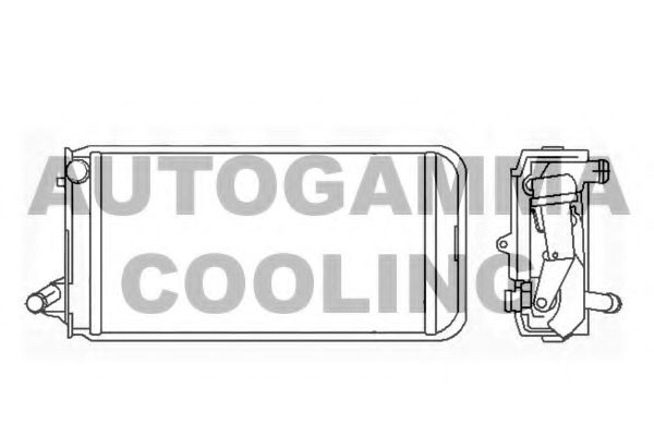Радиатор печки autogamma 101618