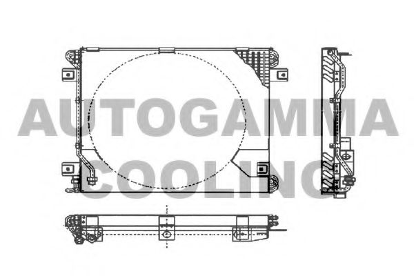Радиатор кондиционера autogamma 102608