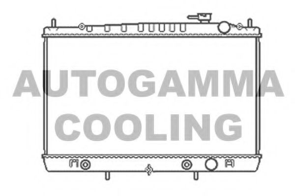 Радиатор охлаждения двигателя autogamma 104296