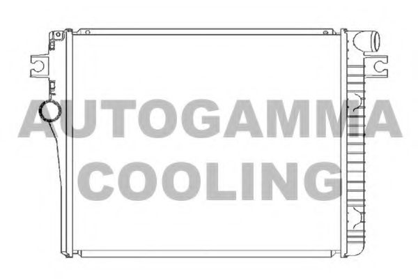 Радиатор охлаждения двигателя autogamma 105620