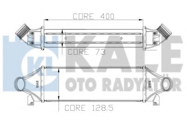 Интеркулер KALE Oto Radyator 126200