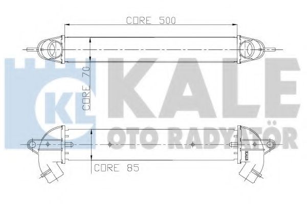 Интеркулер KALE Oto Radyator 157000