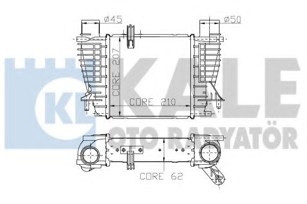 Интеркулер KALE Oto Radyator 243400