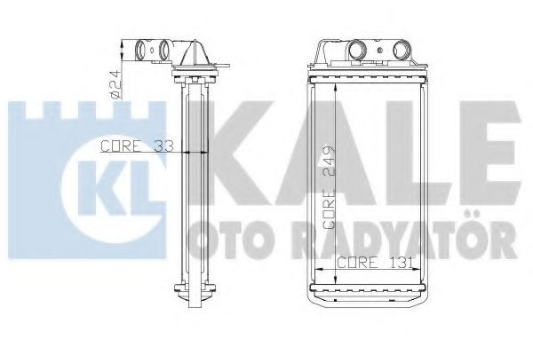 Радиатор печки KALE Oto Radyator 268600