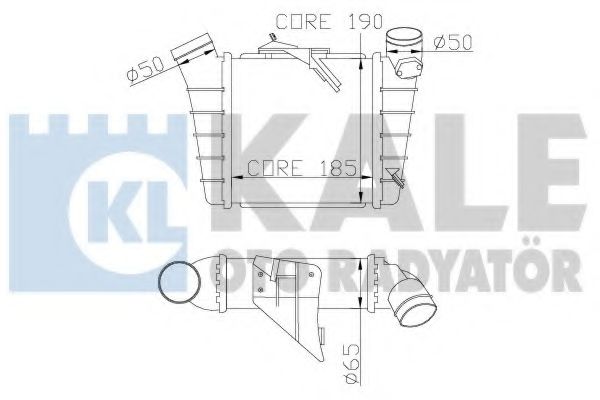Интеркулер KALE Oto Radyator 342300