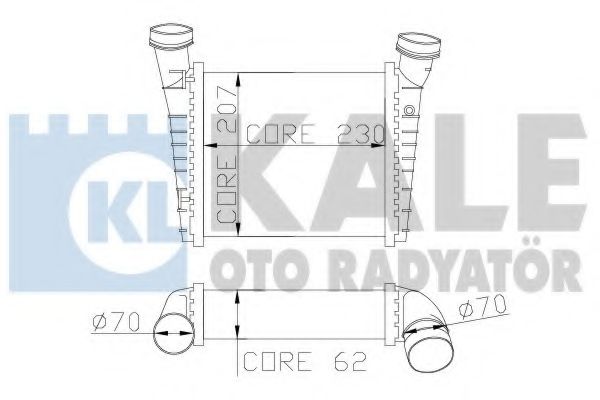 Интеркулер KALE Oto Radyator 342700