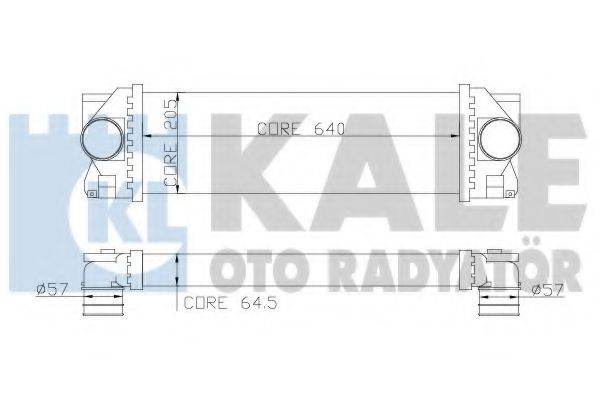 Интеркулер KALE Oto Radyator 342800