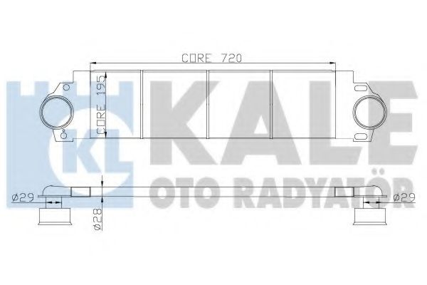 Интеркулер KALE Oto Radyator 343100