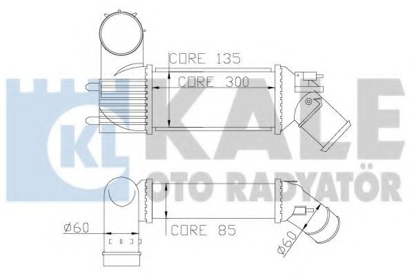 Интеркулер KALE Oto Radyator 343600