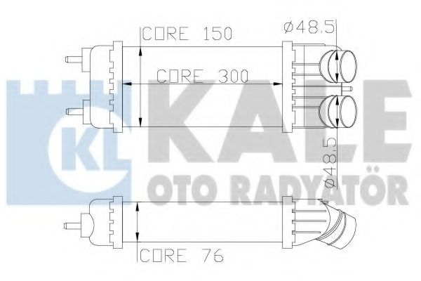 Интеркулер KALE Oto Radyator 343700