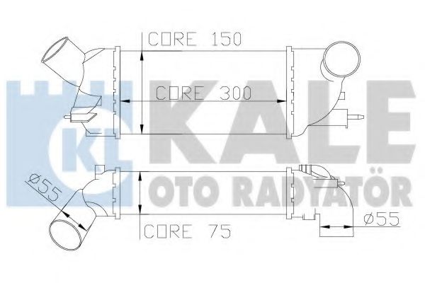 Интеркулер KALE Oto Radyator 343900