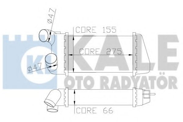 Интеркулер KALE Oto Radyator 344100