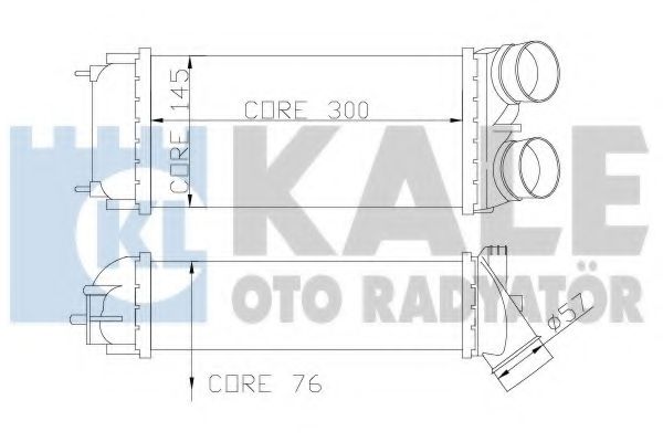 Интеркулер KALE Oto Radyator 344200