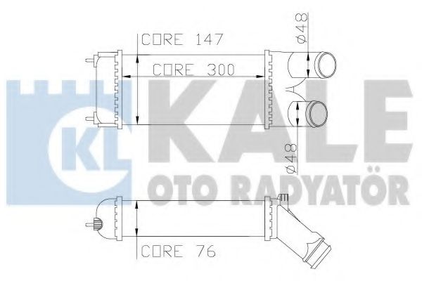 Интеркулер KALE Oto Radyator 344400