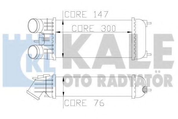 Интеркулер KALE Oto Radyator 344600
