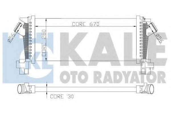 Интеркулер KALE Oto Radyator 344700