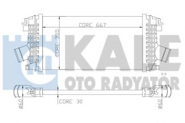 Интеркулер KALE Oto Radyator 344900