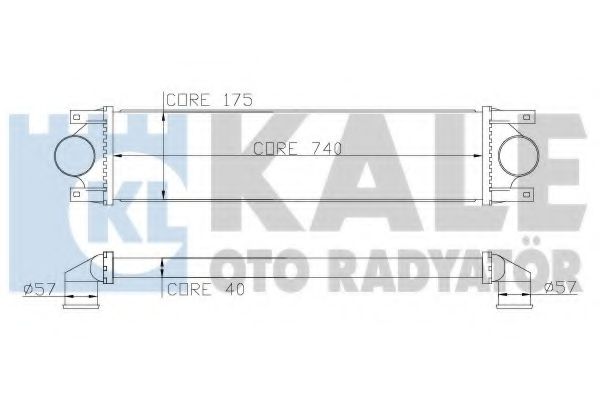 Интеркулер KALE Oto Radyator 345100