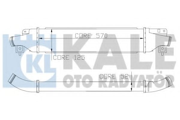 Интеркулер KALE Oto Radyator 345500