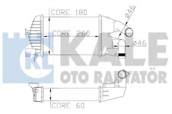 Интеркулер KALE Oto Radyator 345800